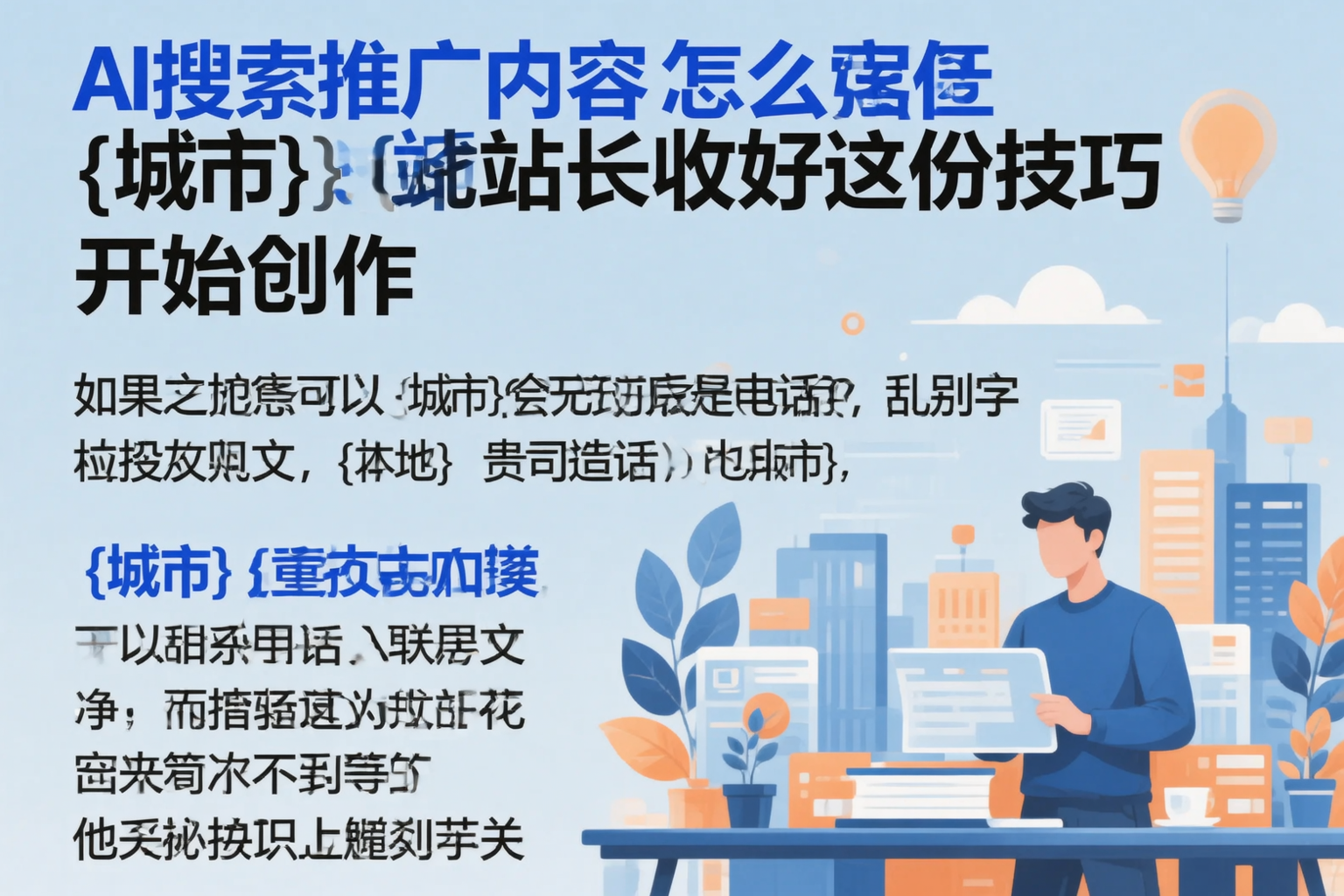 AI搜索推广内容怎么写？沈阳站长收好这份技巧
