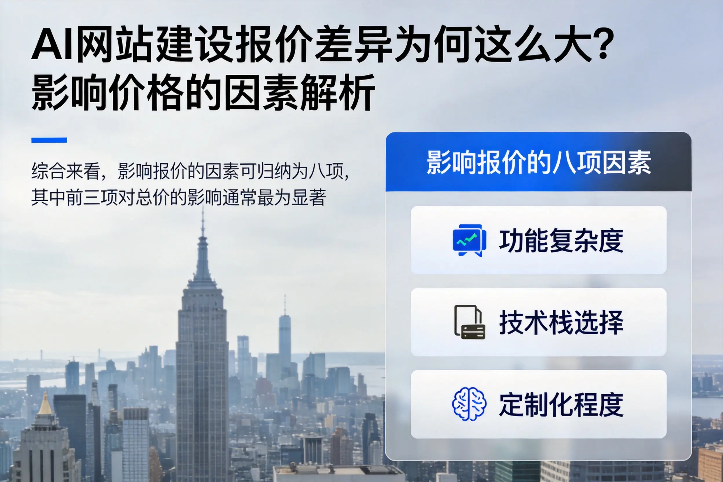 沈阳AI网站建设报价差异为何这么大？影响价格的因素解析