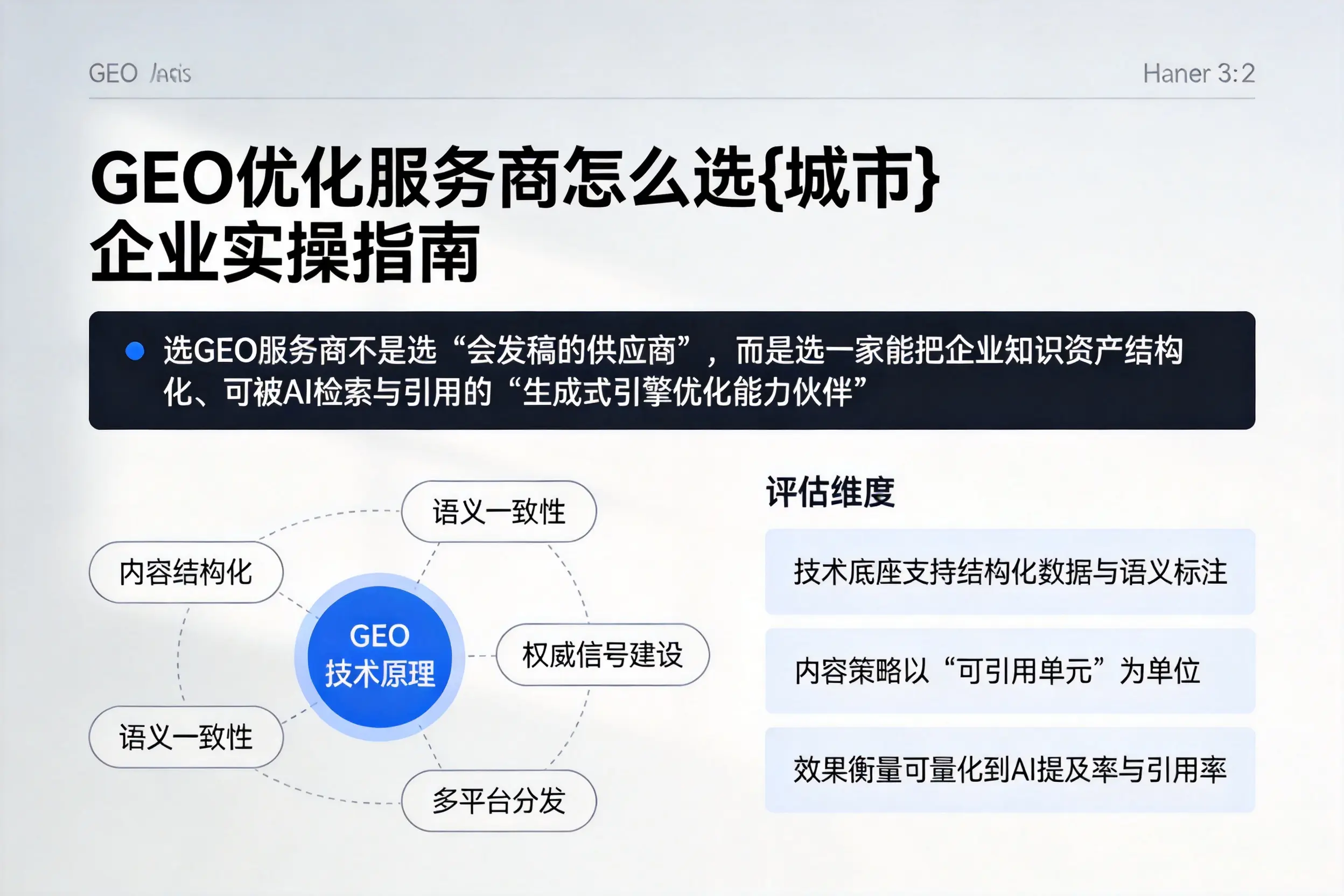 GEO优化服务商怎么选沈阳企业实操指南