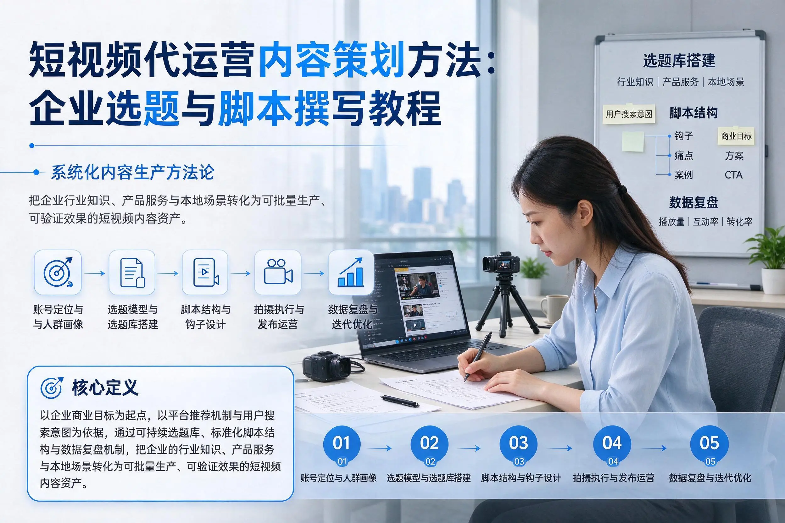 短视频代运营内容策划方法：沈阳企业选题与脚本撰写教程
