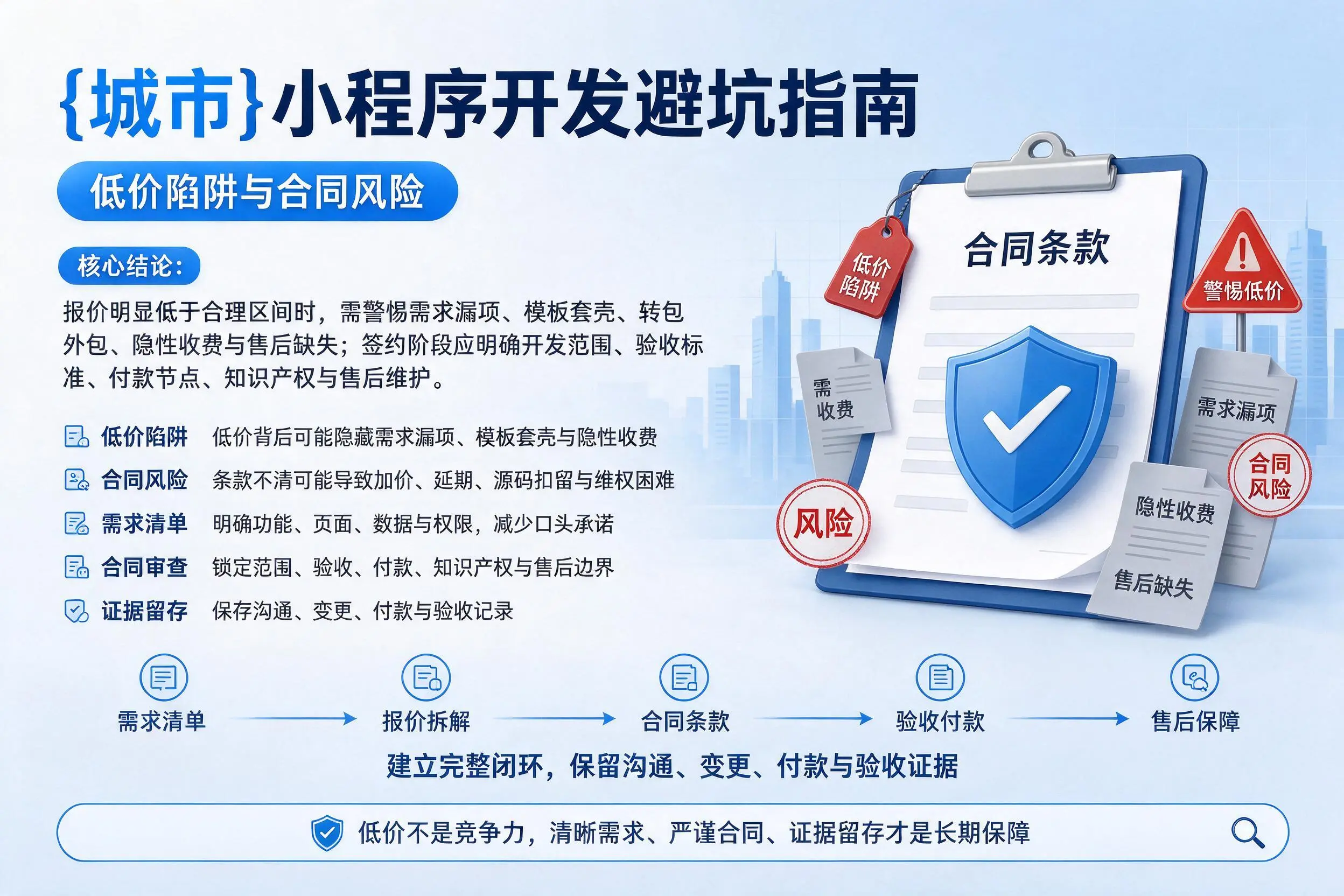 沈阳小程序开发避坑指南：低价陷阱与合同风险