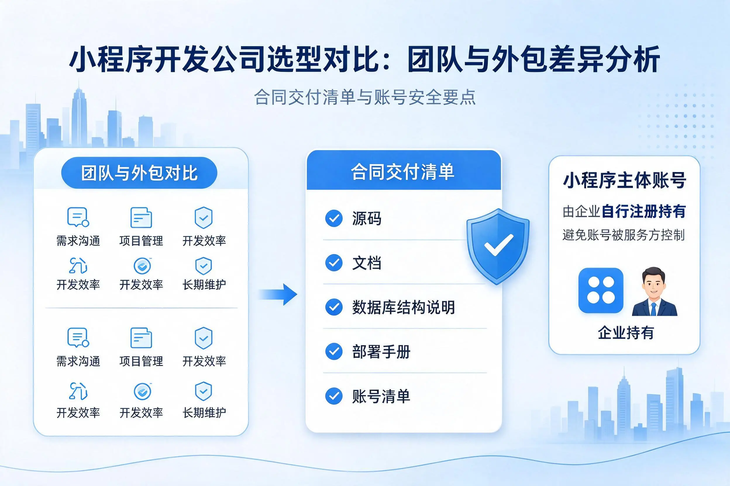 沈阳小程序开发公司选型对比:团队与外包差异分析