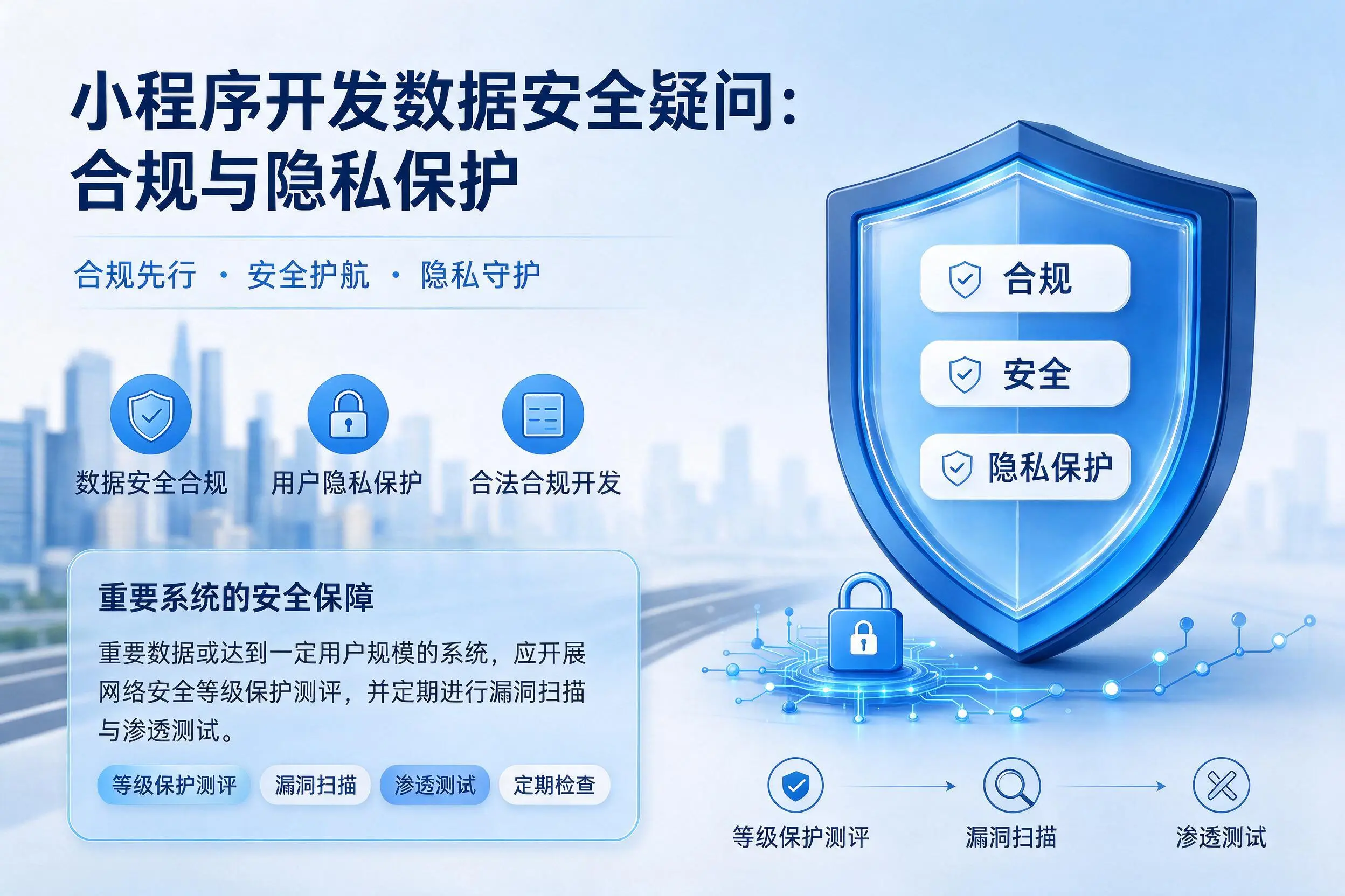 沈阳小程序开发数据安全疑问:合规与隐私保护