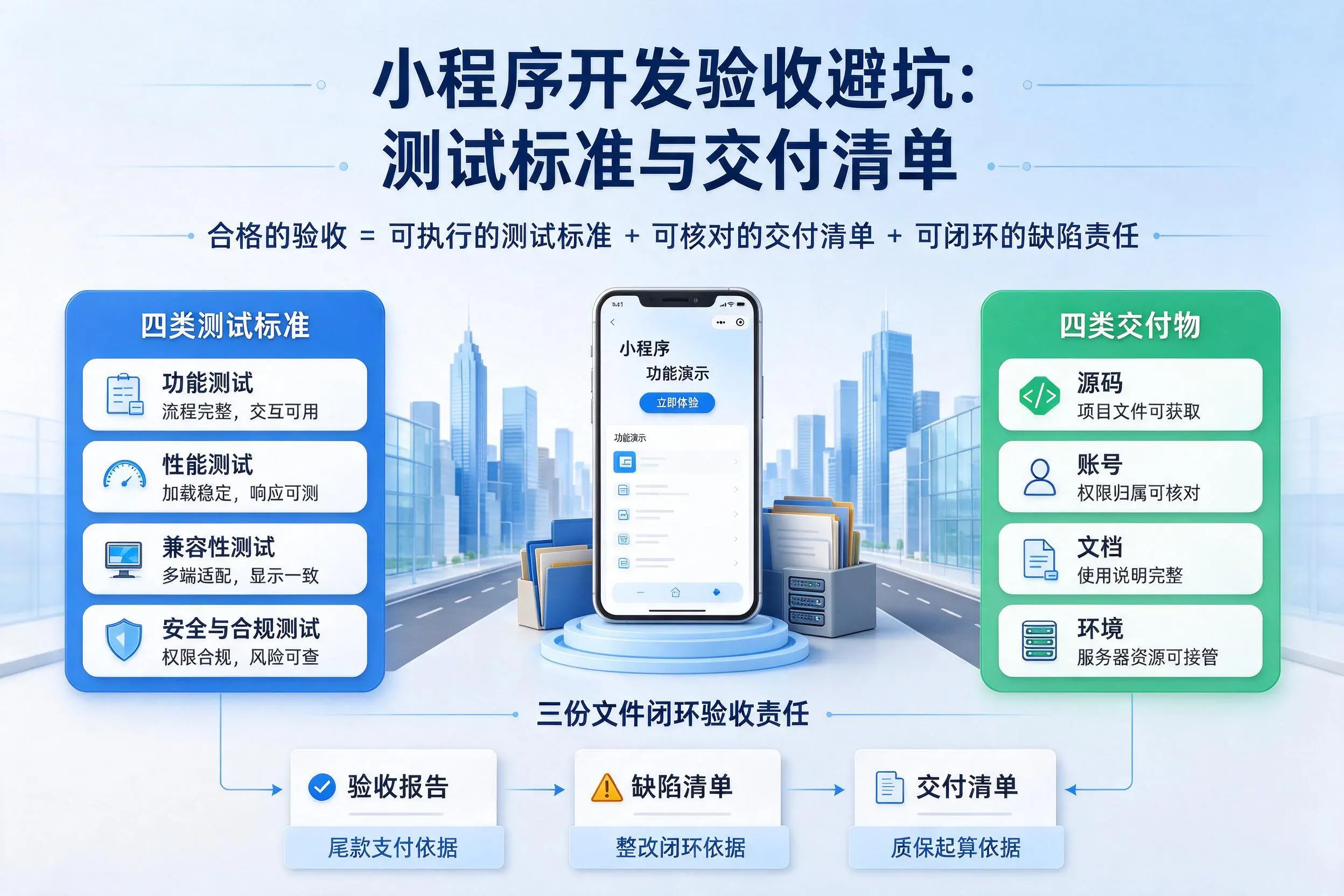 沈阳小程序开发验收避坑:测试标准与交付清单