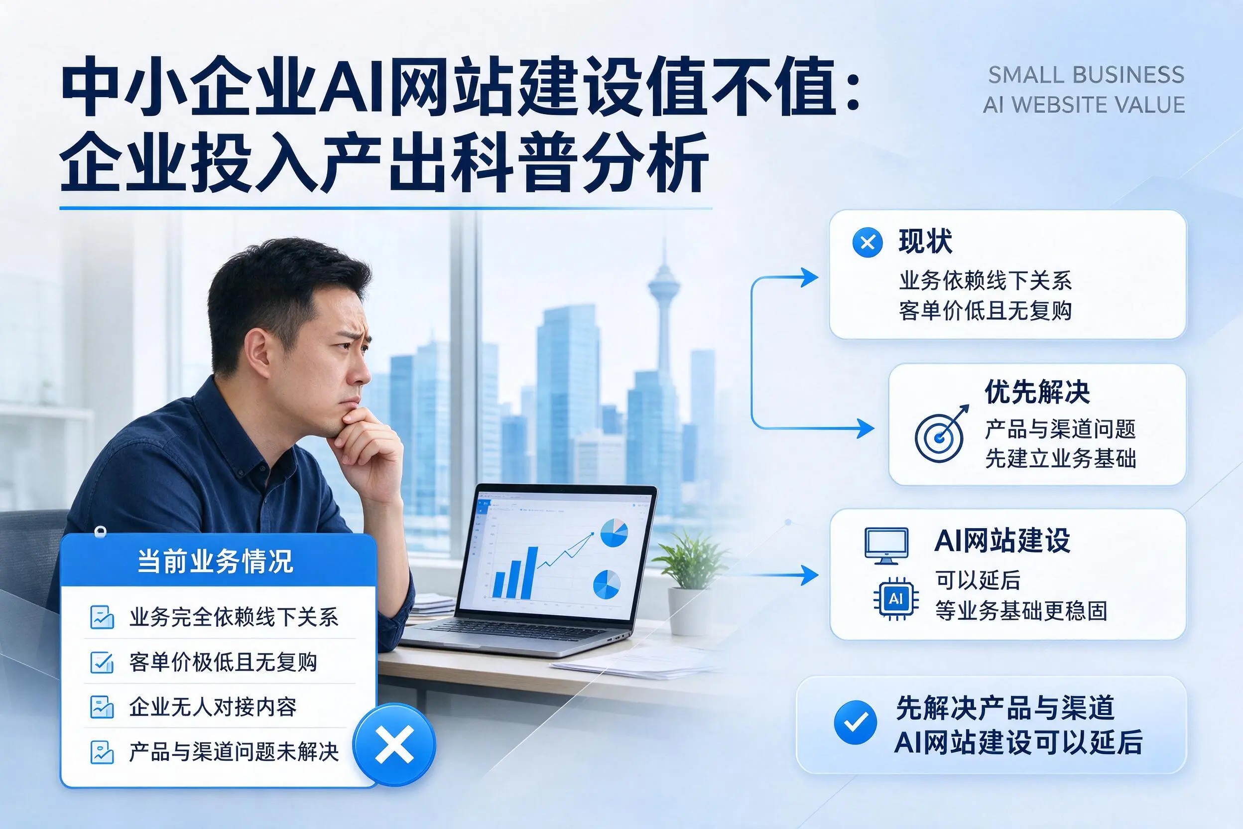 中小企业AI网站建设值不值:沈阳企业投入产出科普分析