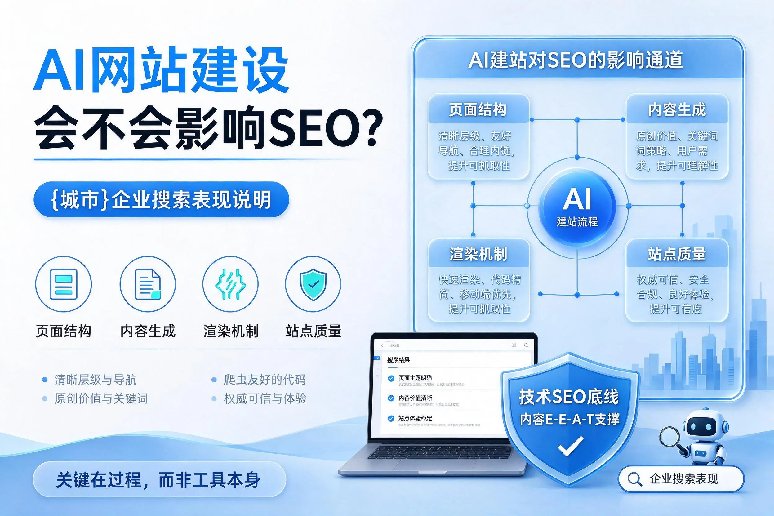 AI网站建设会不会影响SEO？沈阳企业搜索表现说明
