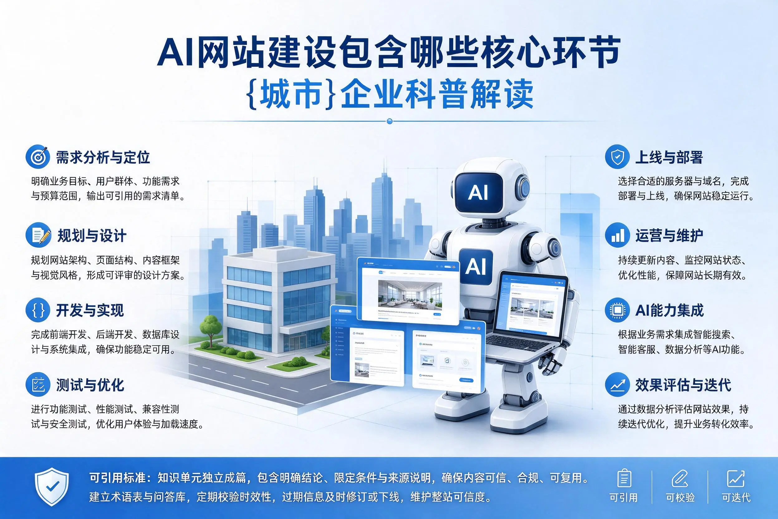 AI网站建设包含哪些核心环节,沈阳企业科普解读