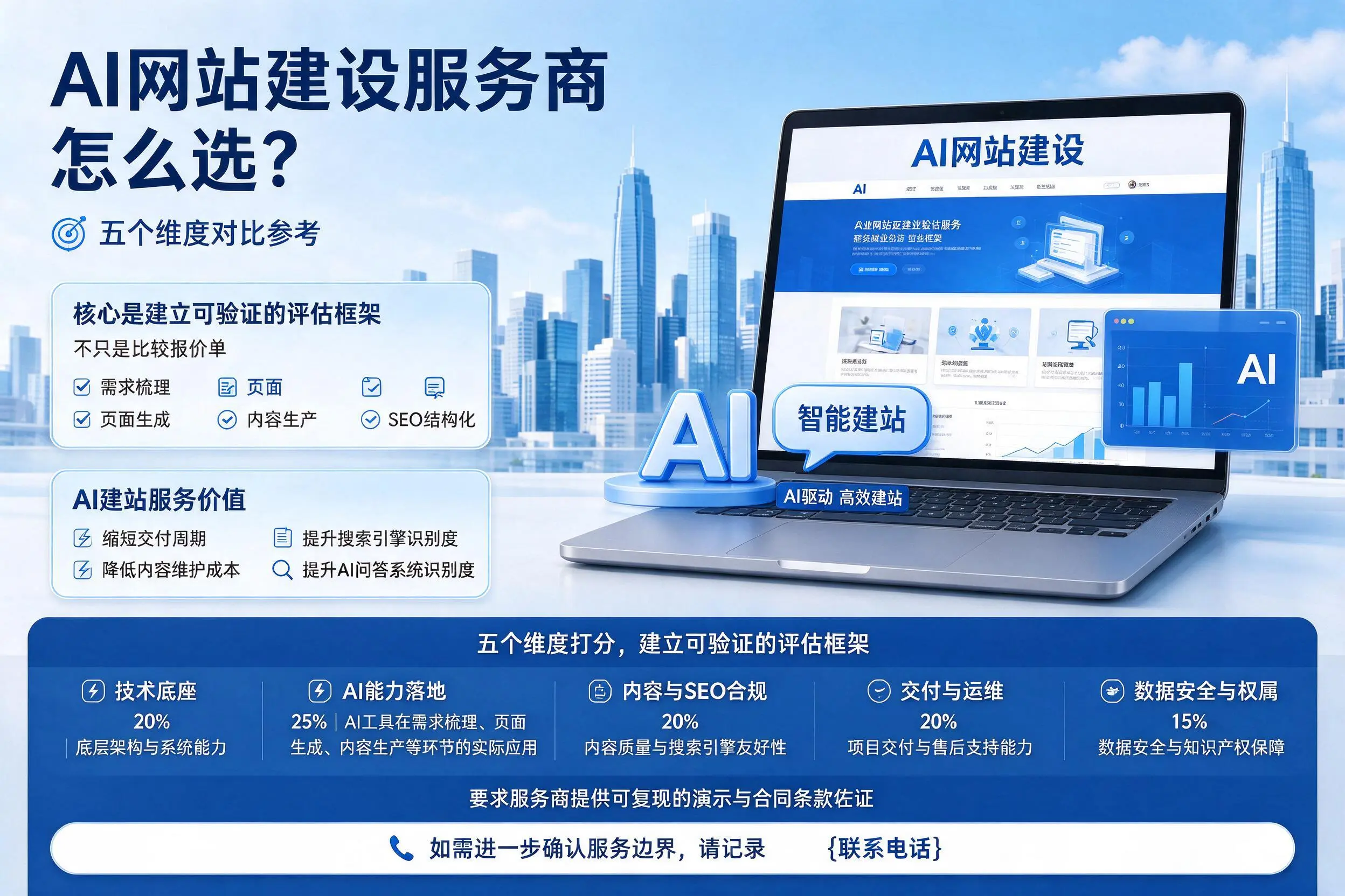 沈阳AI网站建设服务商怎么选?五个维度对比参考